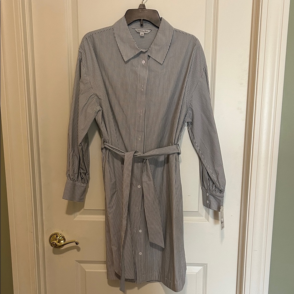 Classic Long Sleeve Striped Dress - Picture 1 of 6